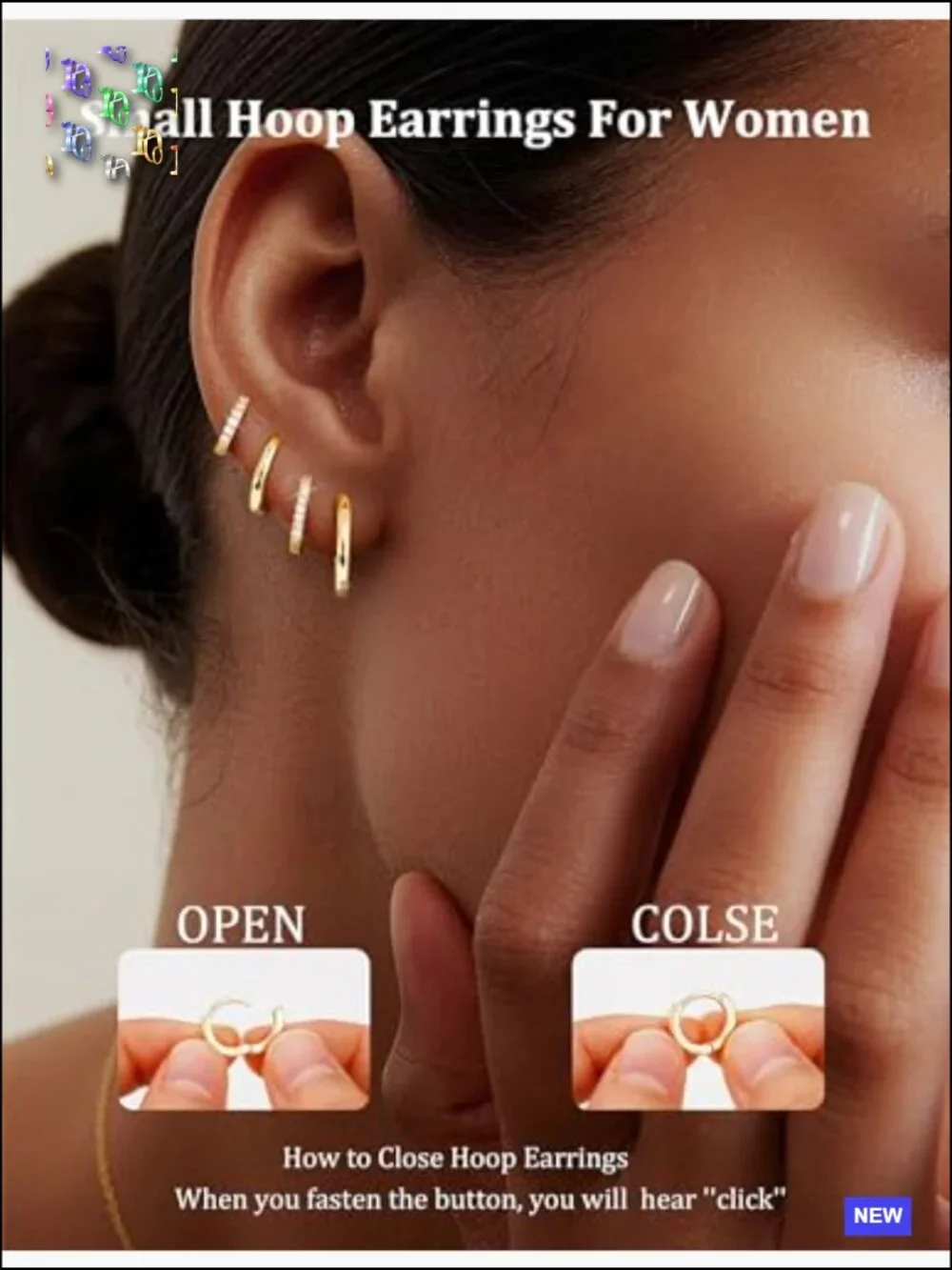 9 Pair Gold Hoop Earrings Set Huggie Earrings for Women Dainty Chunky Earrings